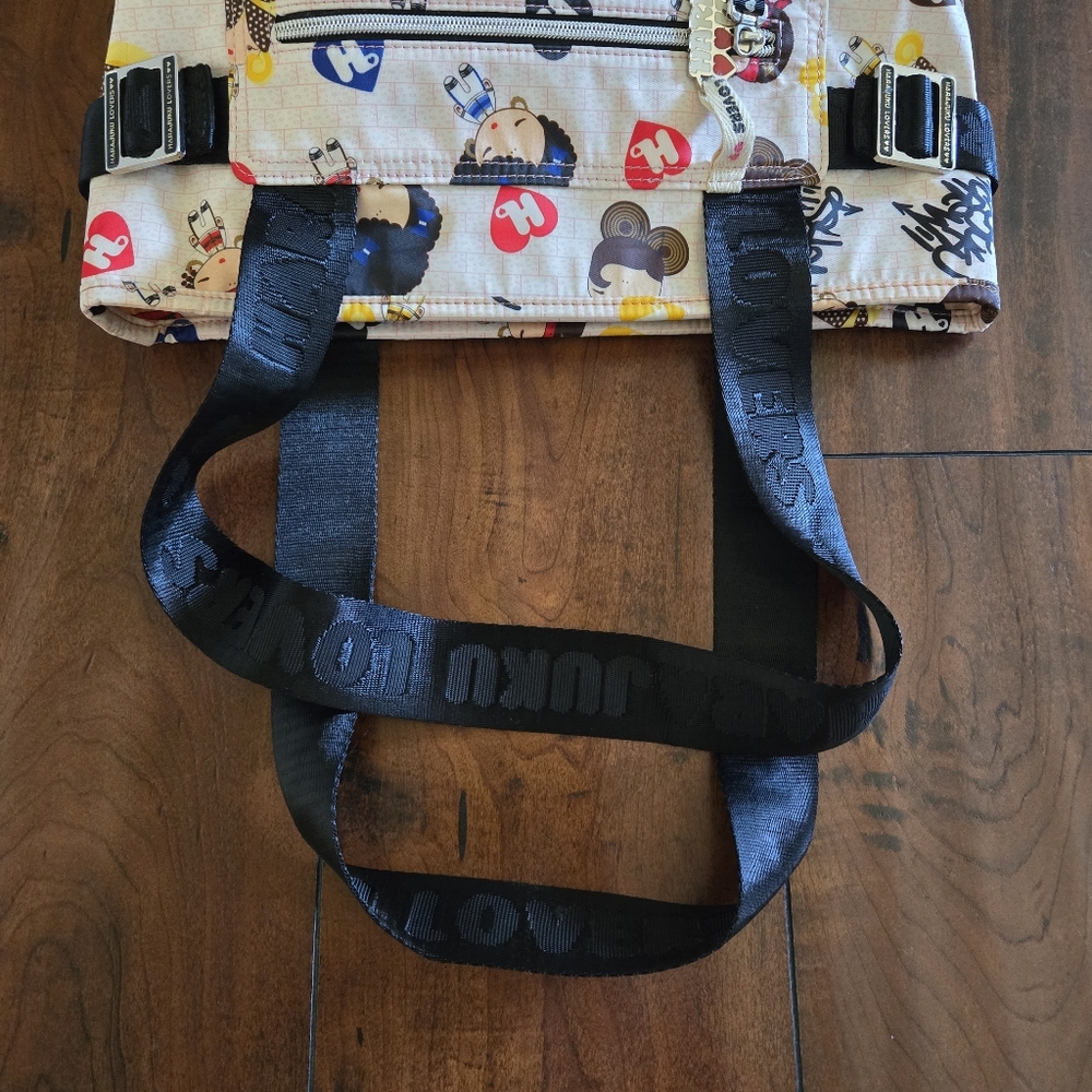 Harajuku Lovers Cute Character Shoulder Tote Bag w Charm Rare Gwen Stefani - Picture 10 of 16